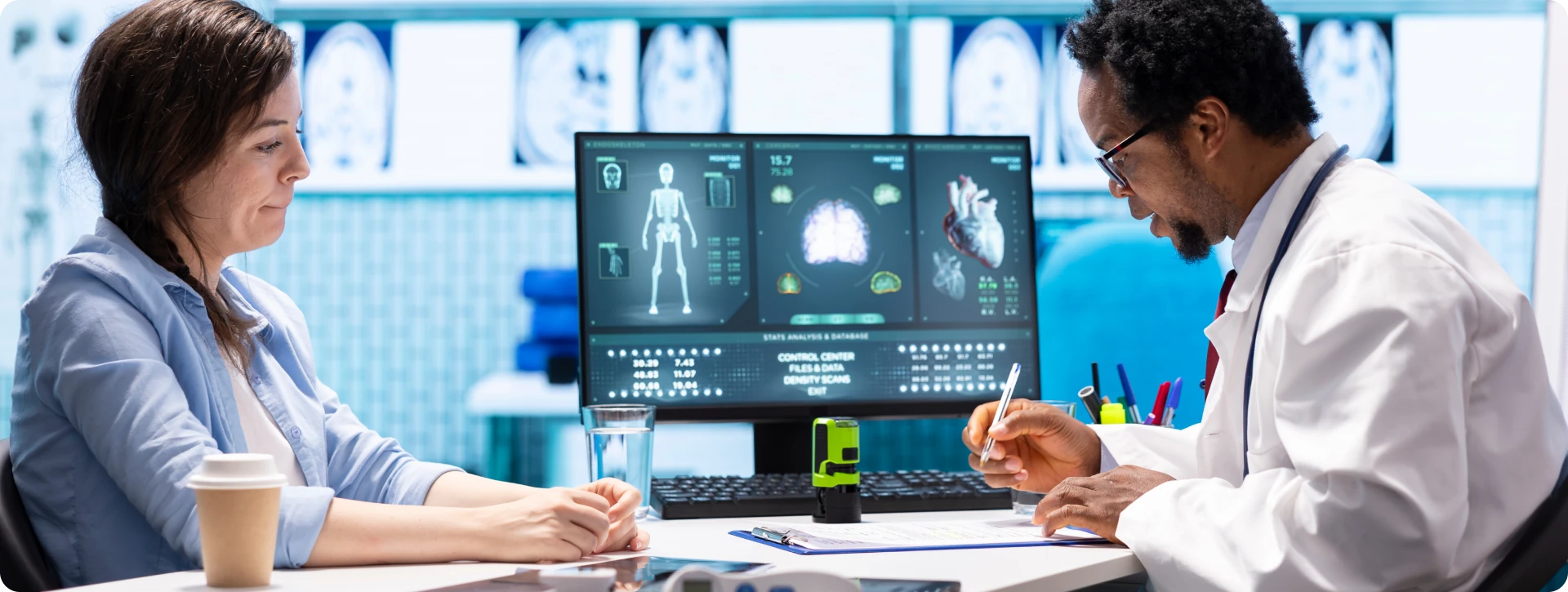 DEXA scan body composition results showing regional fat and lean mass distribution